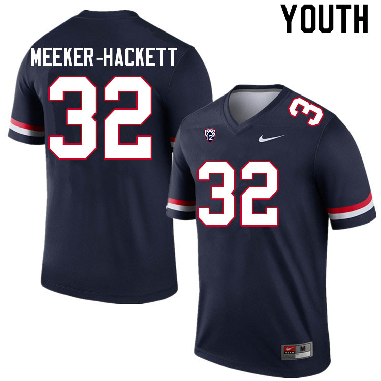 Youth #32 Jacob Meeker-Hackett Arizona Wildcats College Football Jerseys Sale-Navy - Click Image to Close